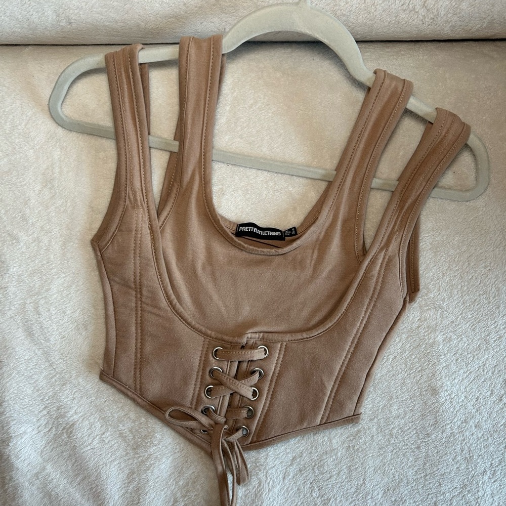 NOT AVAILABLE Pretty Little Thing Corset Crop Top